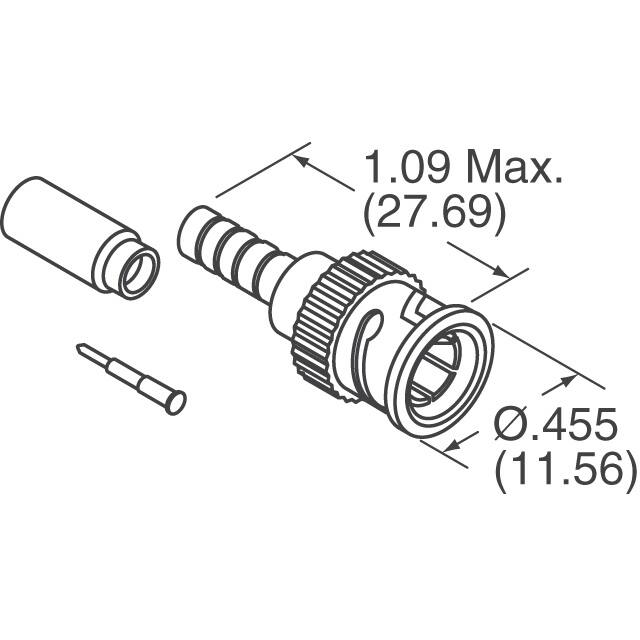 1274563-3 TE Connectivity AMP Connectors  Gruppi di connettori coassiali (RF)